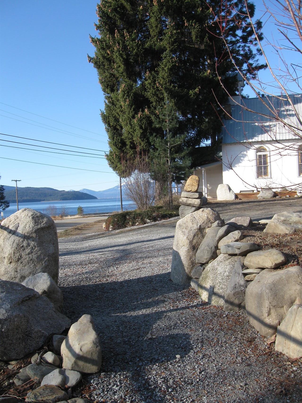 The grounds and lake view near The Old Church